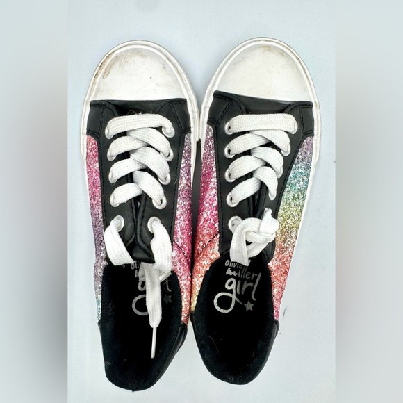 Olivia Miller Girl Sz 13 Glitter Sneakers - Picture 5 of 6